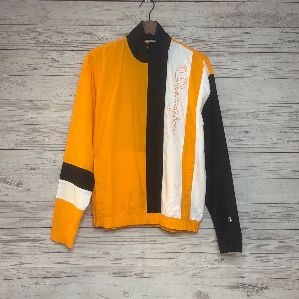 Champion Track Jacket Marigold White Black‎ Medium